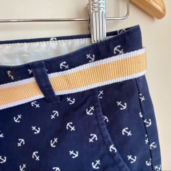 Dockers Shorts Women Navy Blue White Anchors  Pockets Flat Front‎  Size 10 - Picture 5 of 9